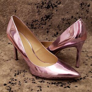 Sam Edelman Hazel Lilac Metallic Patent Pumps 13